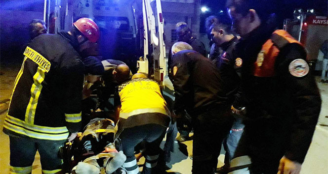 Kayseri&#039;de kafe çöktü: 1 yaralı