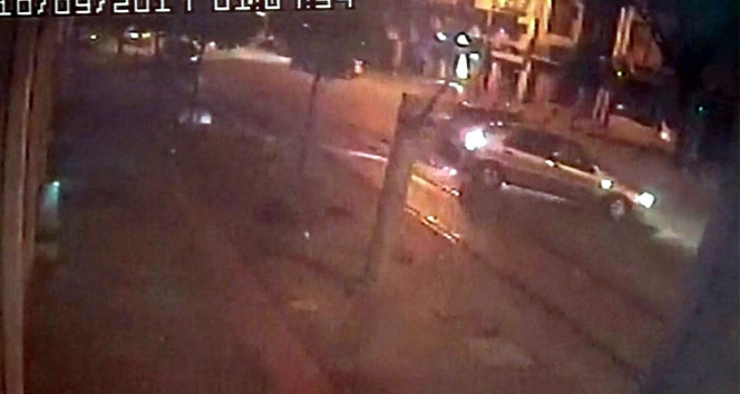 Bursa’daki ölümlü kaza kameraya böyle yansıdı