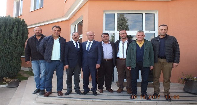 TSO Başkanı Ekicioğlu, OSB Başkanı Süleyman Eraslan’ı ziyaret etti