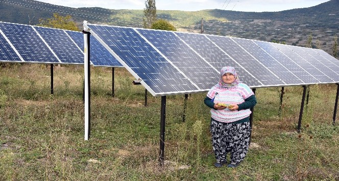 Evinin bahçesine güneş enerji santrali kuran Kezban teyze devletten destek bekliyor
