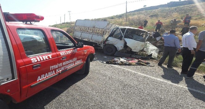 Siirt’te trafik kazası: 2 ölü, 6 yaralı