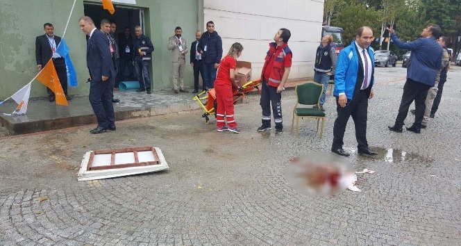 (Özel Haber) Başbakanın katılacağı kongre öncesi talihsiz kaza
