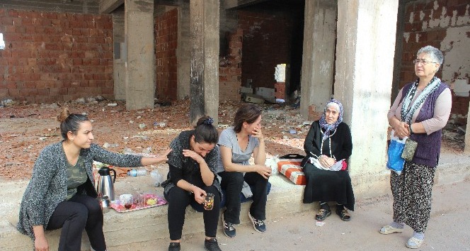 Binalar tahliye edildi, sokakta kalan kadınlar ağladı