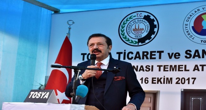 TOBB Başkanı Hisarcıklıoğlu Tosya TSO’nun temelini attı