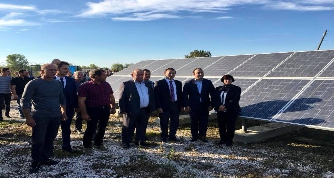 Balabanköy’e 523 TL’ye kurulan güneş enerji santrali açıldı