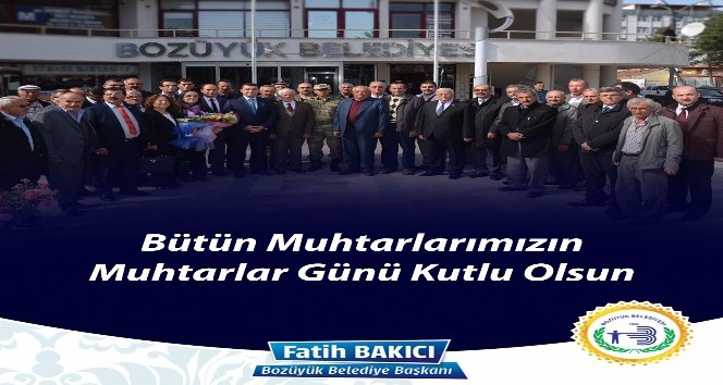 Bozüyük Belediye Başkanı Fatih Bakıcı Muhtarlar Günü’nü kutladı