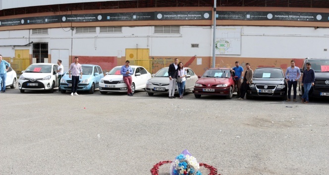 15 araçlı evlilik teklifi