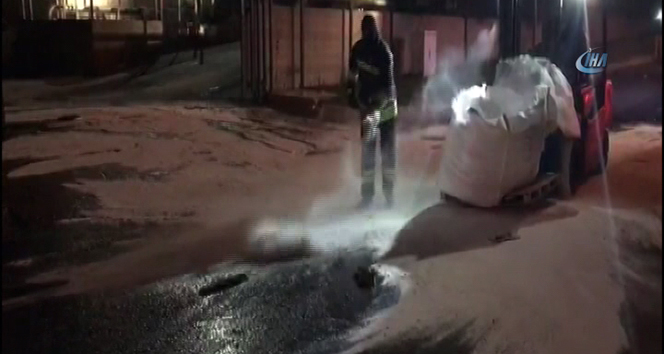 Çerkezköy&#039;de fabrikada asit tankı devrildi: 9 yaralı