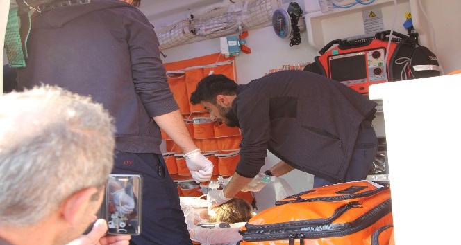 Ambulans helikopter minik Irmak için Rize’den Samsun’a havalandı