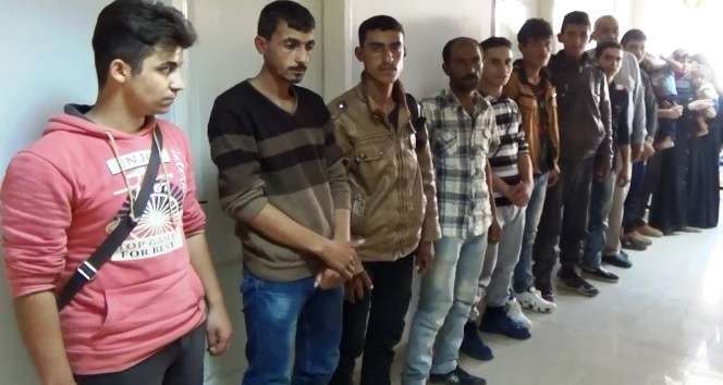 İskenderun’da 16 kaçak göçmen yakalandı