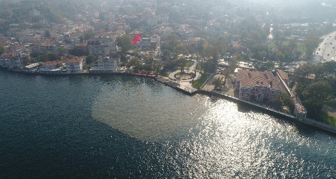 (Özel Haber)  Çamura bulanan İstanbul Boğazı havadan görüntülendi