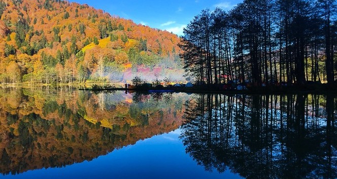 Gümüşhaneli dağcılar Karagöl’de kamp kurdu