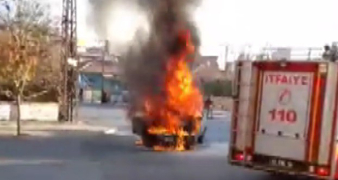 Seyir halindeki araç alev alev yandı |Konya haberleri