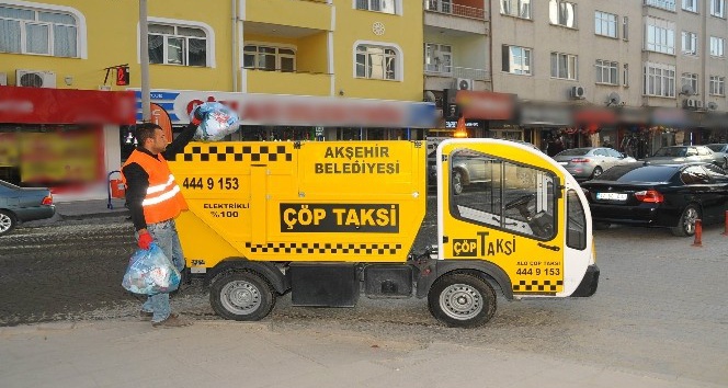 Akşehir’de “Çöp Taksi” hizmeti