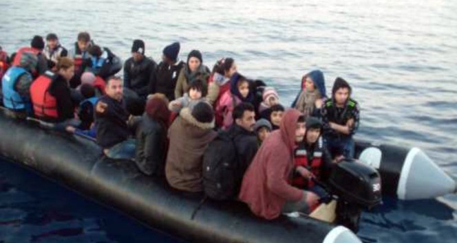 Kuşadası Körfezi’nde 12’si çocuk 42 kaçak göçmen yakalandı