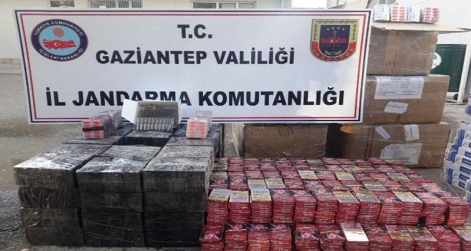Gaziantep’te 13 bin karton kaçak sigara ele geçirildi