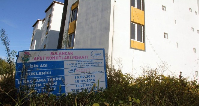 Giresun’da bitirilemeyen afet evleriyle ilgili yüklenici firmadan açıklama yapıldı