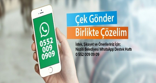 Nazilli Belediyesi Whatsapp hattı hizmete girdi