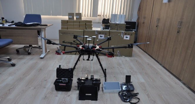 Çorum Emniyet Müdürlüğü’de 3 adet drone alındı