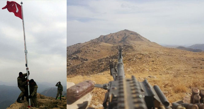 Türk askeri Kuzey Irak&#039;taki Kokozer Dağı&#039;na bayrak dikti