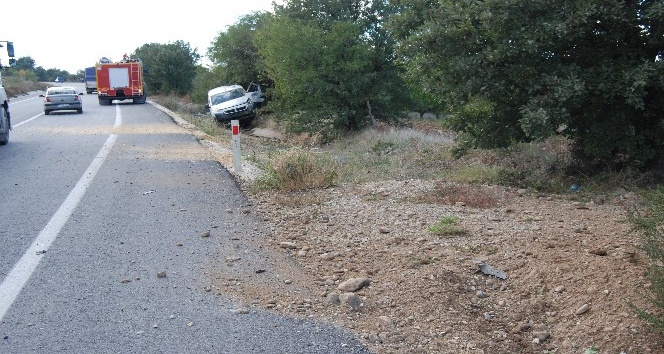 Bayramiç’te tek yönlü kazada, 1 yaralı