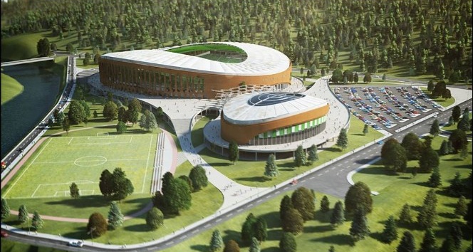 Çotanak Arena Stadı’nın inşaatı sürüyor