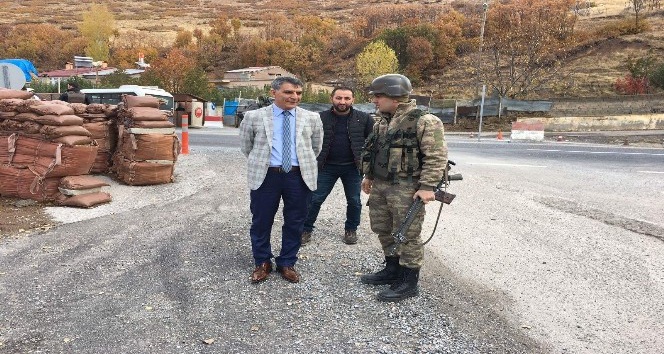 Kaymakam Özkan’dan güvenlik güçlerine ziyaret