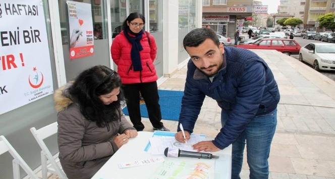 Yerel basın çalışanlarından organ bağışı kampanyasına destek