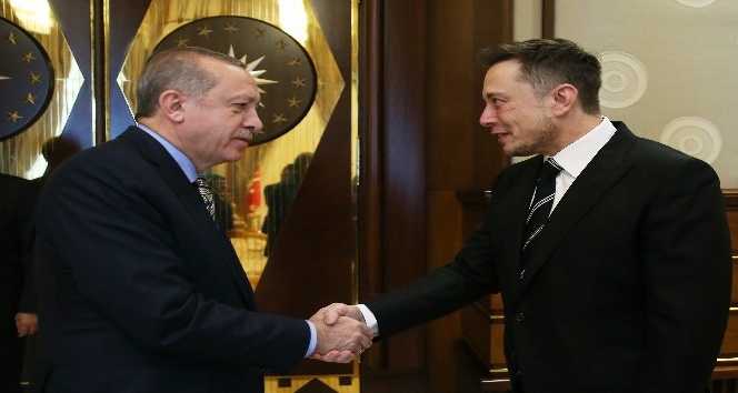 Cumhurbaşkanı Erdoğan, Space X şirketinin kurucusu Elon Musk’u kabul etti