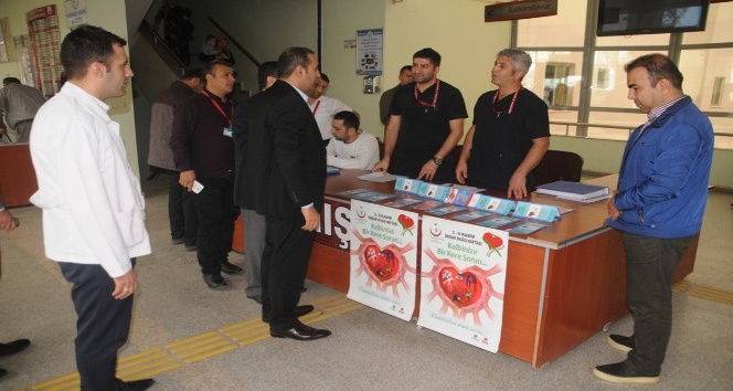 Cizre Devlet Hastanesi organ bağışı standı açtı