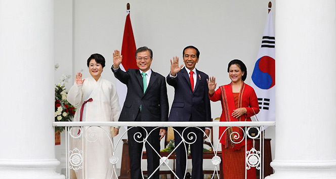 Güney Kore Devlet Başkanı Jae-in, Endonezya&#039;da