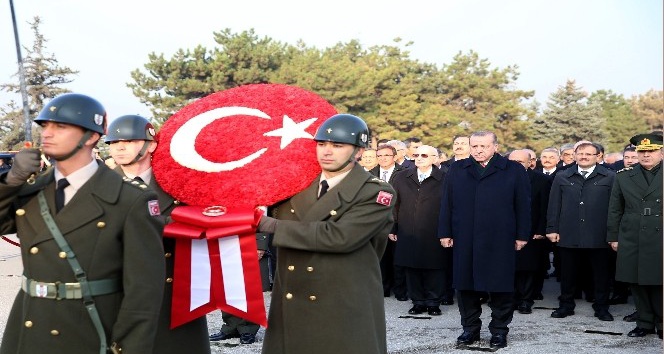 Atatürk’ün ebediyete intikalinin 79. yıl dönümü nedeniyle Anıtkabir’de tören