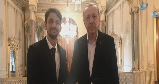 Cumhurbaşkanı Erdoğan Filistinli atleti kabul etti