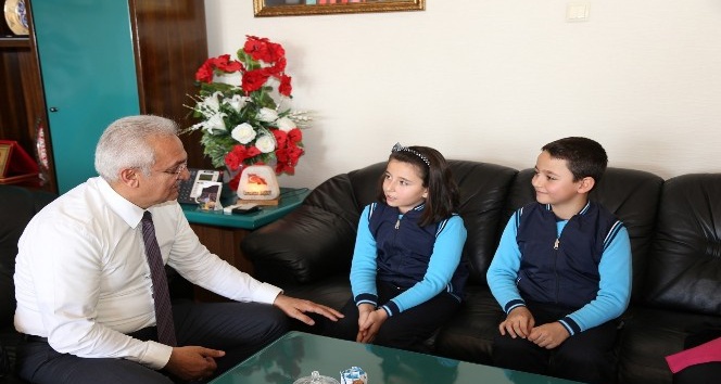 Fatih İlkokulu Öğrencilerinden Başkan Başsoy’a ziyaret