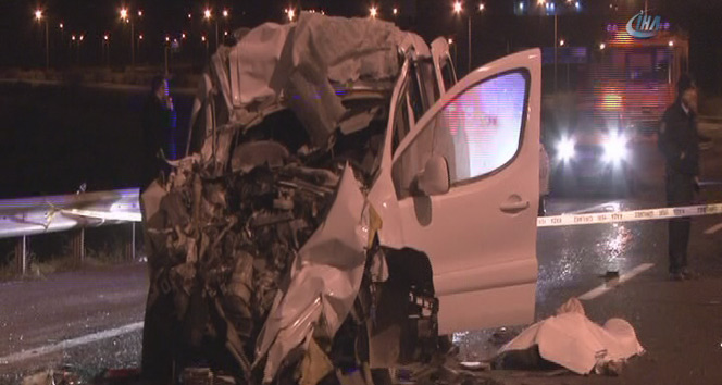Kaza sonrası alev alan otomobilin sürücüsü hayatını kaybetti