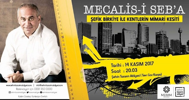 Külliye’nin mimarı Şefik Birkiye Konya’ya geliyor