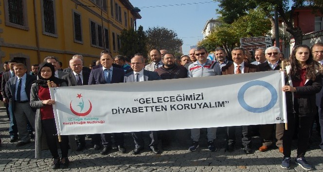 Konya’da Dünya Diyabet ve KOAH Günü yürüyüşü gerçekleşti