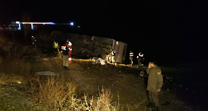 Ankara’da otobüs kazası: 10 yaralı