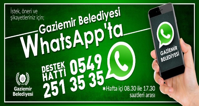 Gaziemir Belediyesi WhatsApp’ta