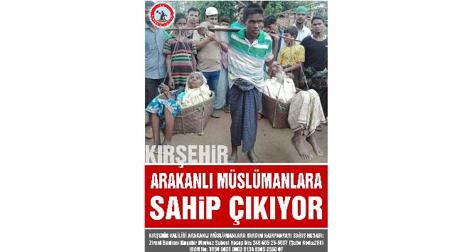 Kırşehir’den Arakan’a 350 bin lira  yardım