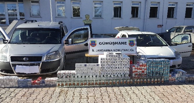 Kelkit Jandarma ekiplerinden kaçakçılara ağır darbe