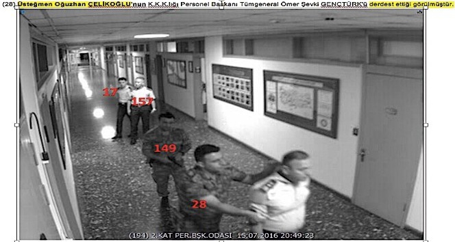 Darbecilerin Tümgeneral Gençtürk’ü derdest etme anının görüntüleri dava dosyasına girdi