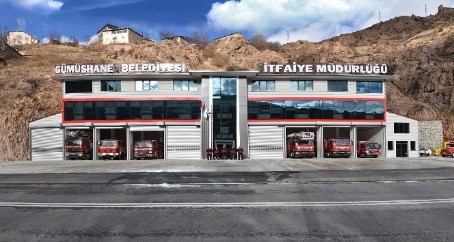 Gümüşhane Belediyesi’nin yeni itfaiye binası hizmete girdi