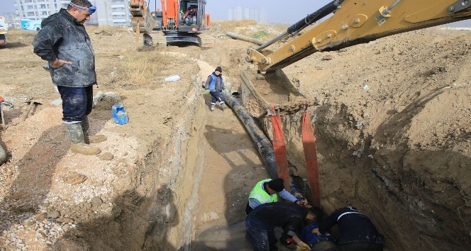 Karaman’da yağmur suyu biriken bölgelerde altyapı çalışmaları tamamladı