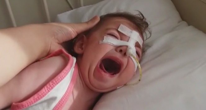 Epilepsi hastası minik Hira Nur&#039;un çığlıkları yürek burktu