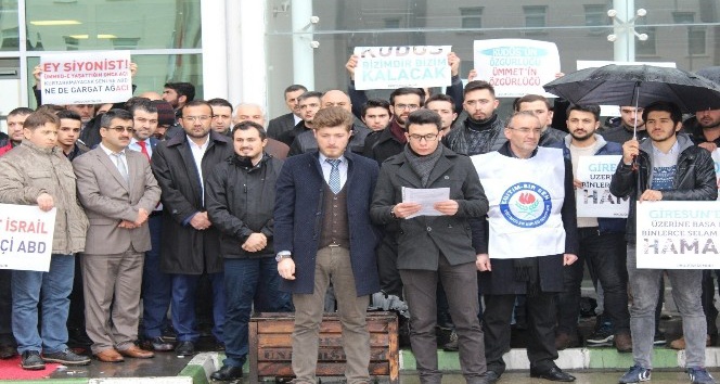 Giresun’da STK’lardan ‘Kudüs’ için ortak basın açıklaması
