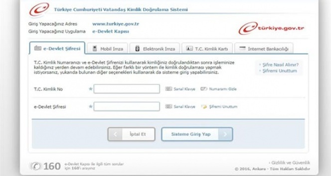 E-devlet'ten işe yarayacak uygulama