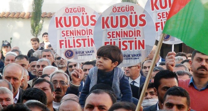 Trump’ın Kudüs kararı Osmaniye’de protesto edildi