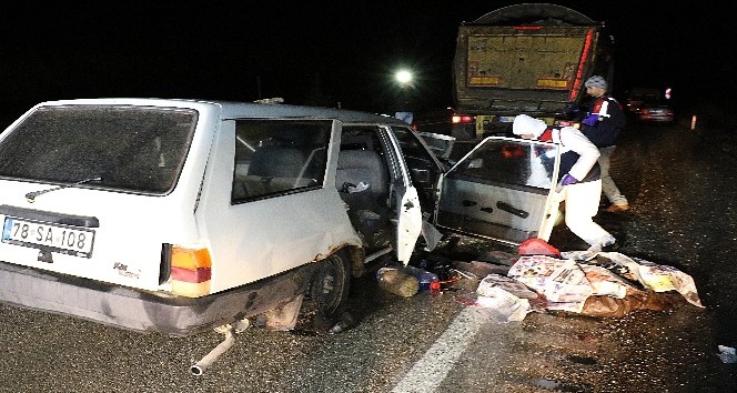 Karabük’te trafik kazası : 2 ölü, 1 yaralı