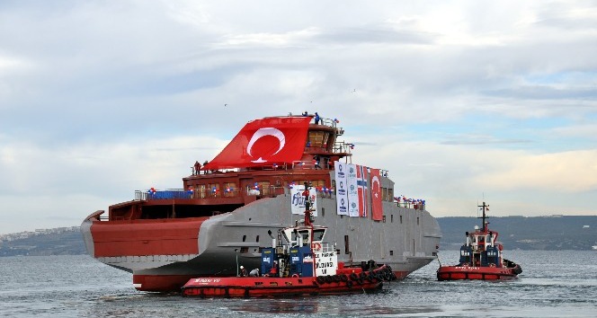 Norveç yolcu gemisi Yalova’da inşa edildi